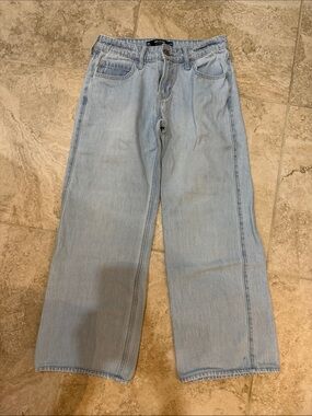 Hollister Light Blue Low-Rise Baggy Jeans